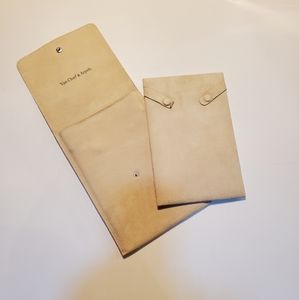 Van Cleef & Arpels / VCA / Suede Necklace / Jewelry Pouch / Folder with insert.